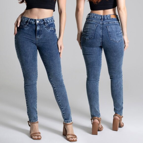 Sawary Women's Cobalt Blue Butt - Lifting Shape - Enhancing Jeans - Picture 4 of 9